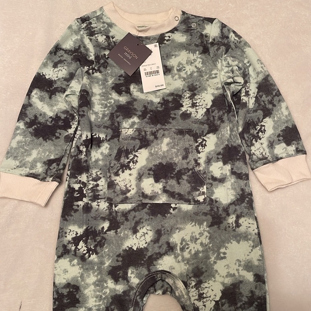 💚 Grayson Mini Camo One Piece Romper